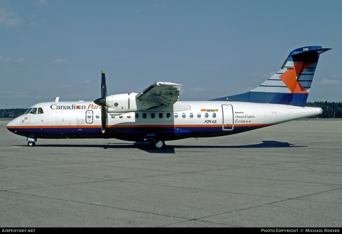Aircraft Photo of C-FTCP | ATR ATR-42-300 | NFD - Nürnberger Flugdienst | AirHistory.net #349729