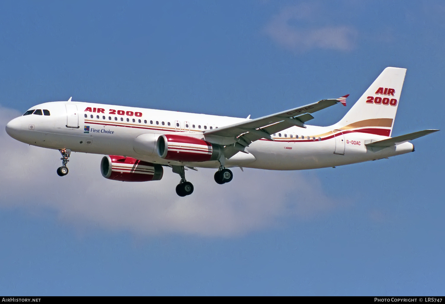 Aircraft Photo of G-OOAC | Airbus A320-231 | Air 2000 | AirHistory.net #349775