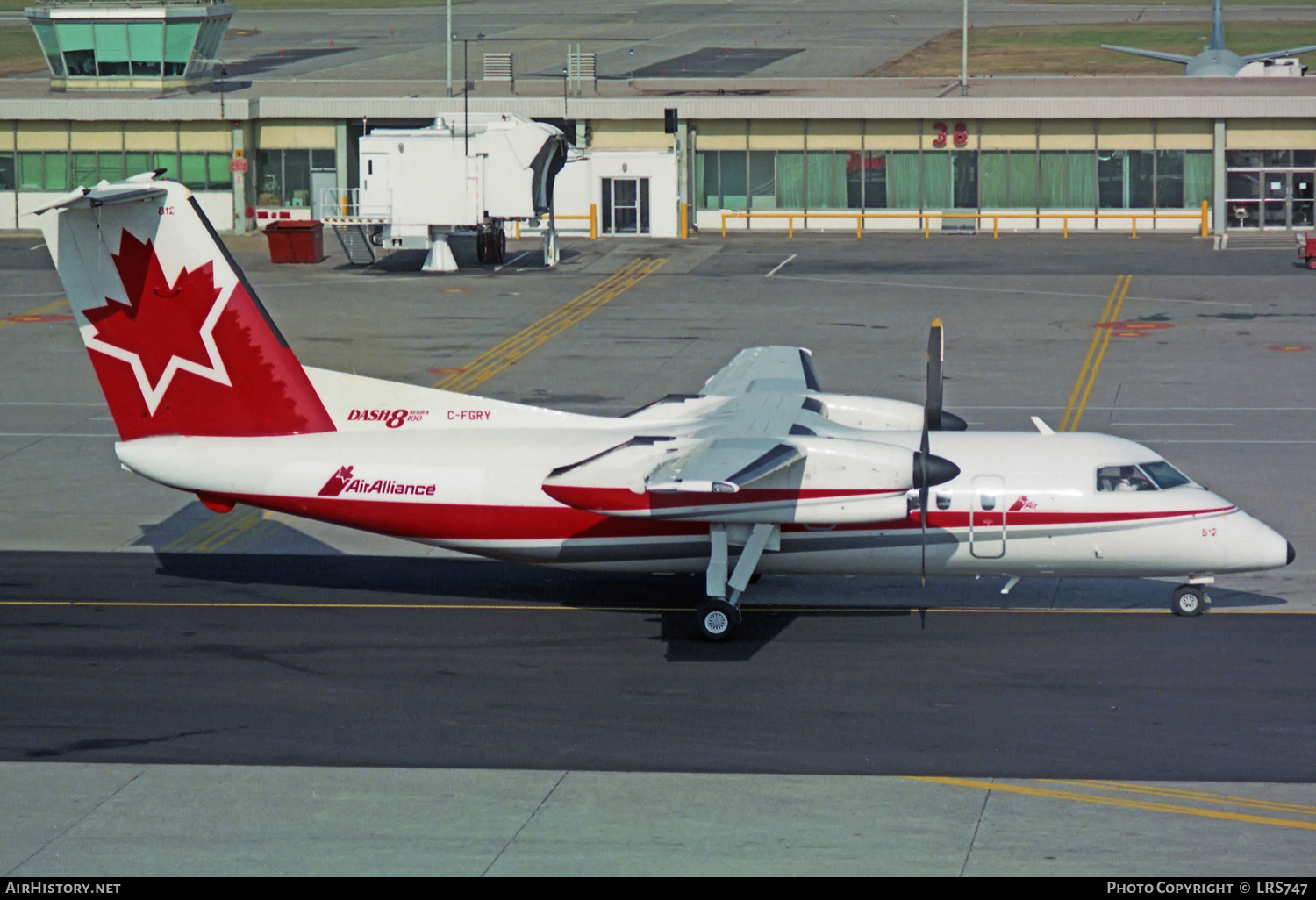 Aircraft Photo of C-FGRY | De Havilland Canada DHC-8-102 Dash 8 | Air Alliance | AirHistory.net #349786