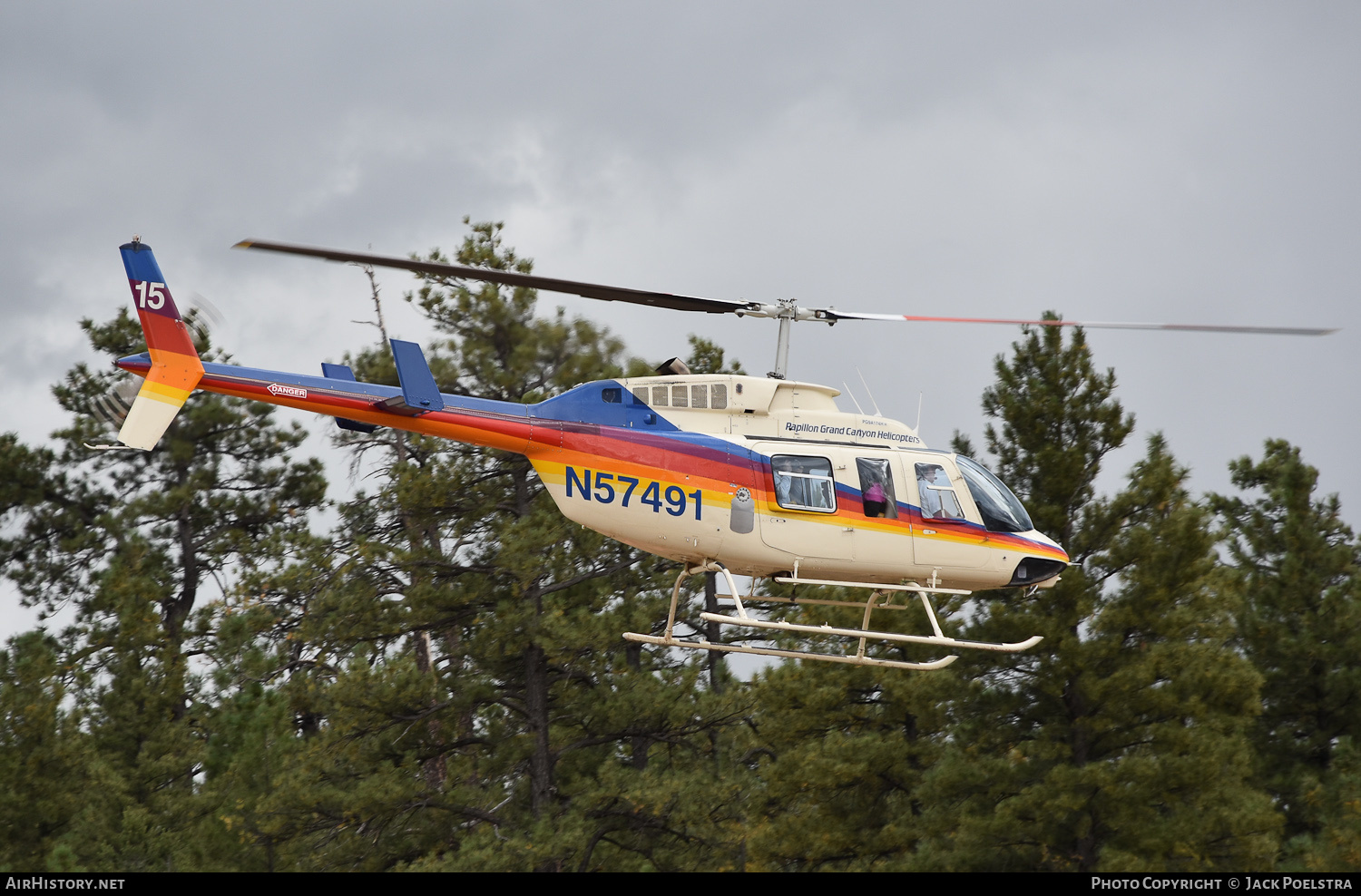 Aircraft Photo of N57491 | Bell 206L-1 LongRanger II | Papillon Grand Canyon Helicopters | AirHistory.net #349791