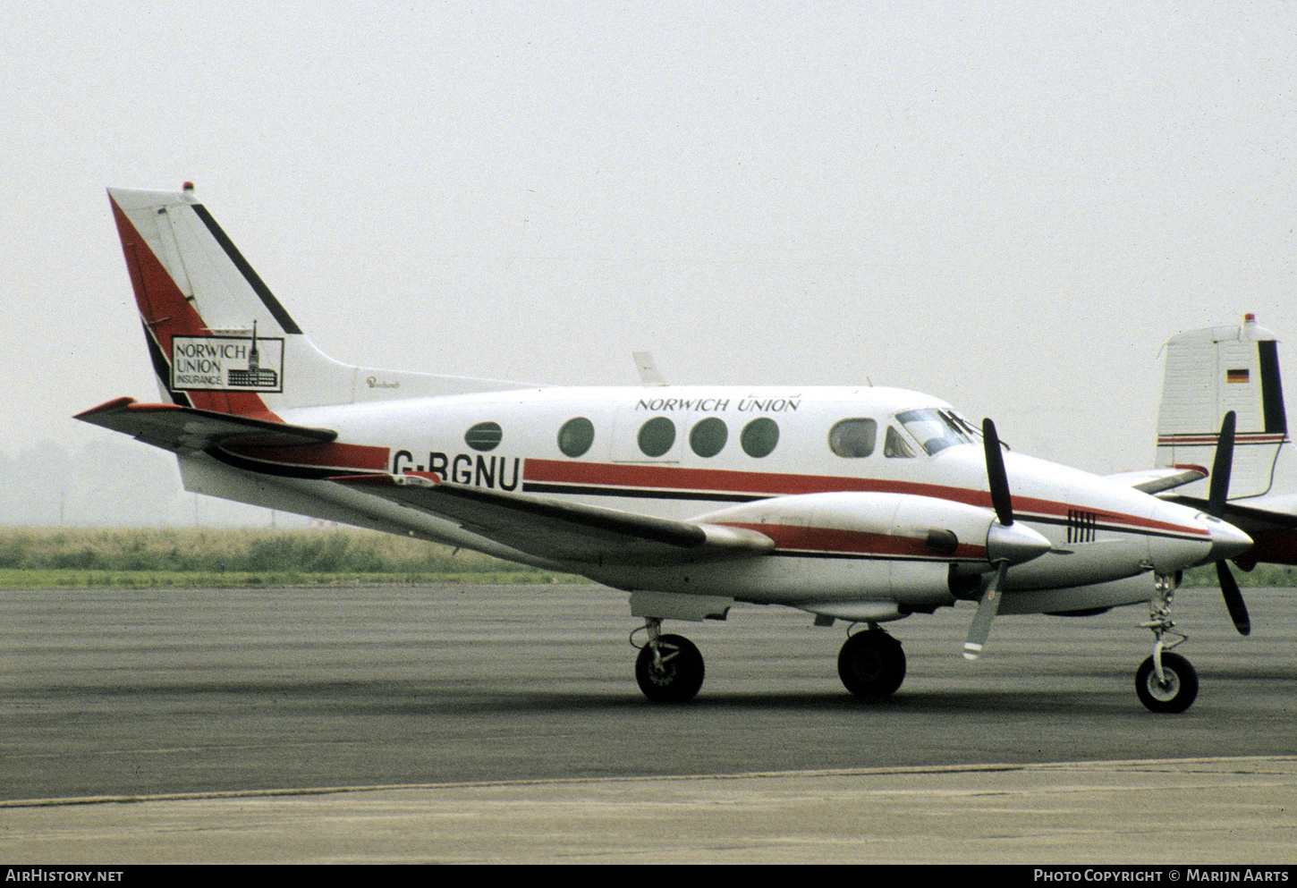 Aircraft Photo of G-BGNU | Beech E90 King Air | Norwich Union Insurance | AirHistory.net #349797