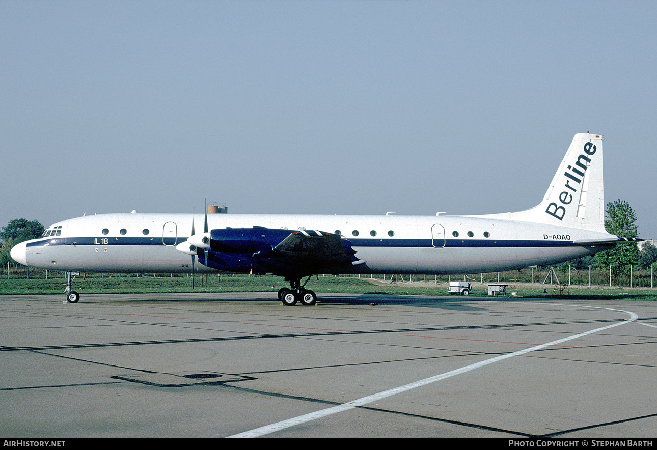 Aircraft Photo of D-AOAQ | Ilyushin Il-18D | BerLine | AirHistory.net #349819