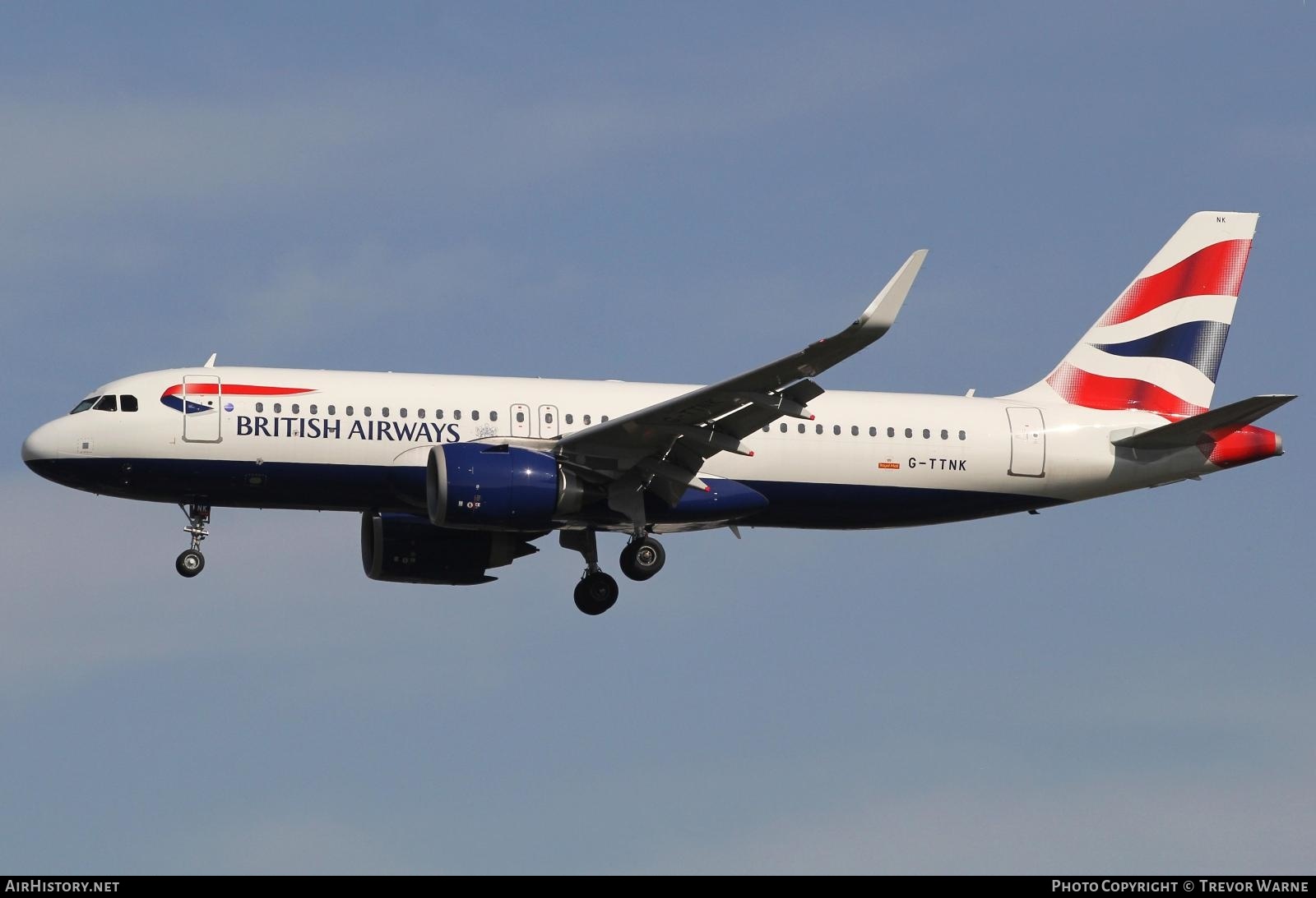 Aircraft Photo of G-TTNK | Airbus A320-251N | British Airways | AirHistory.net #349824