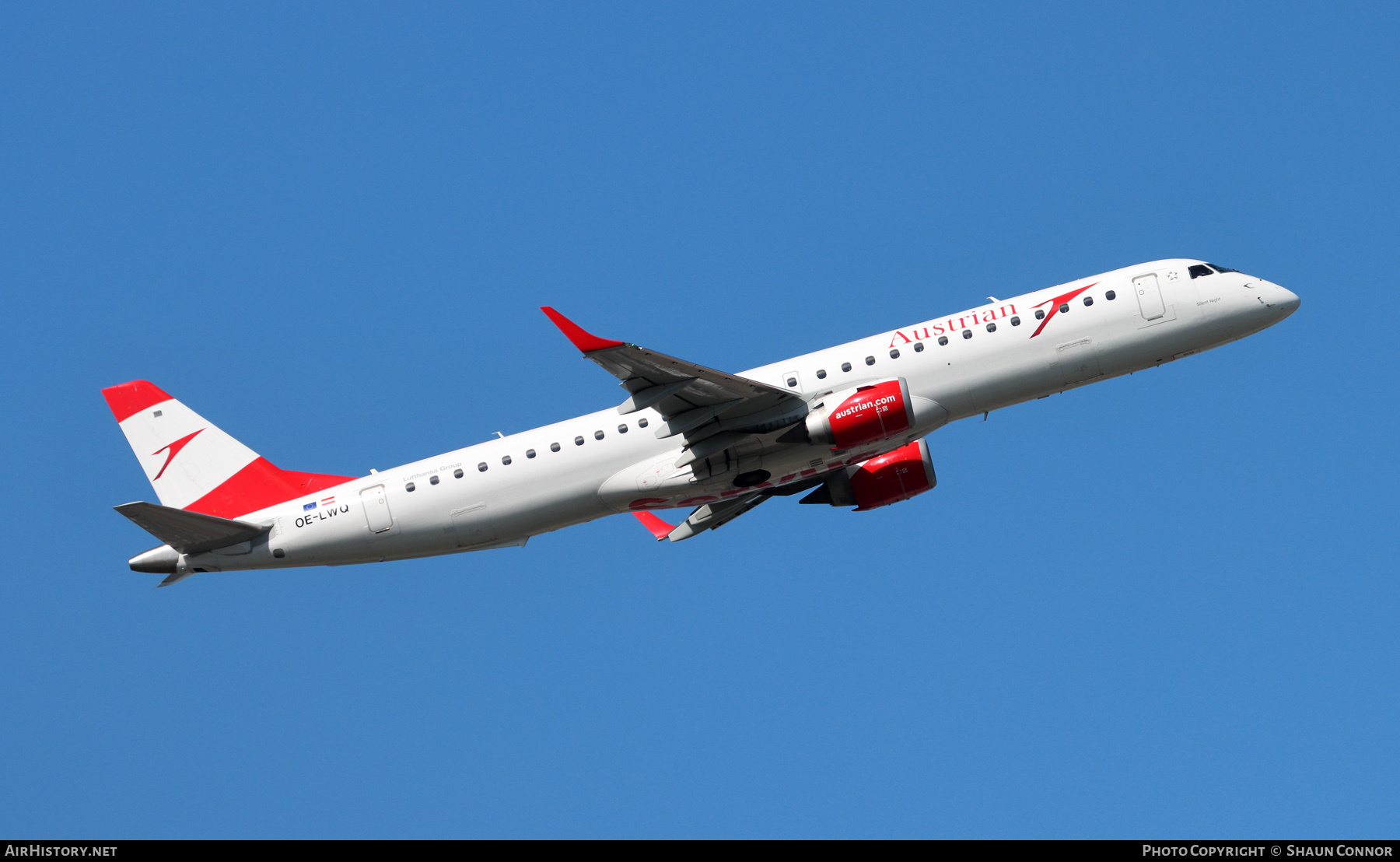 Aircraft Photo of OE-LWQ | Embraer 195LR (ERJ-190-200LR) | Austrian Airlines | AirHistory.net #349834