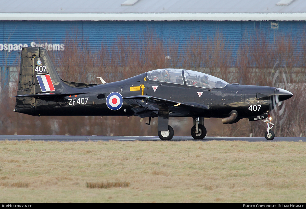Aircraft Photo of ZF407 | Short S-312 Tucano T1 | UK - Air Force | AirHistory.net #349858