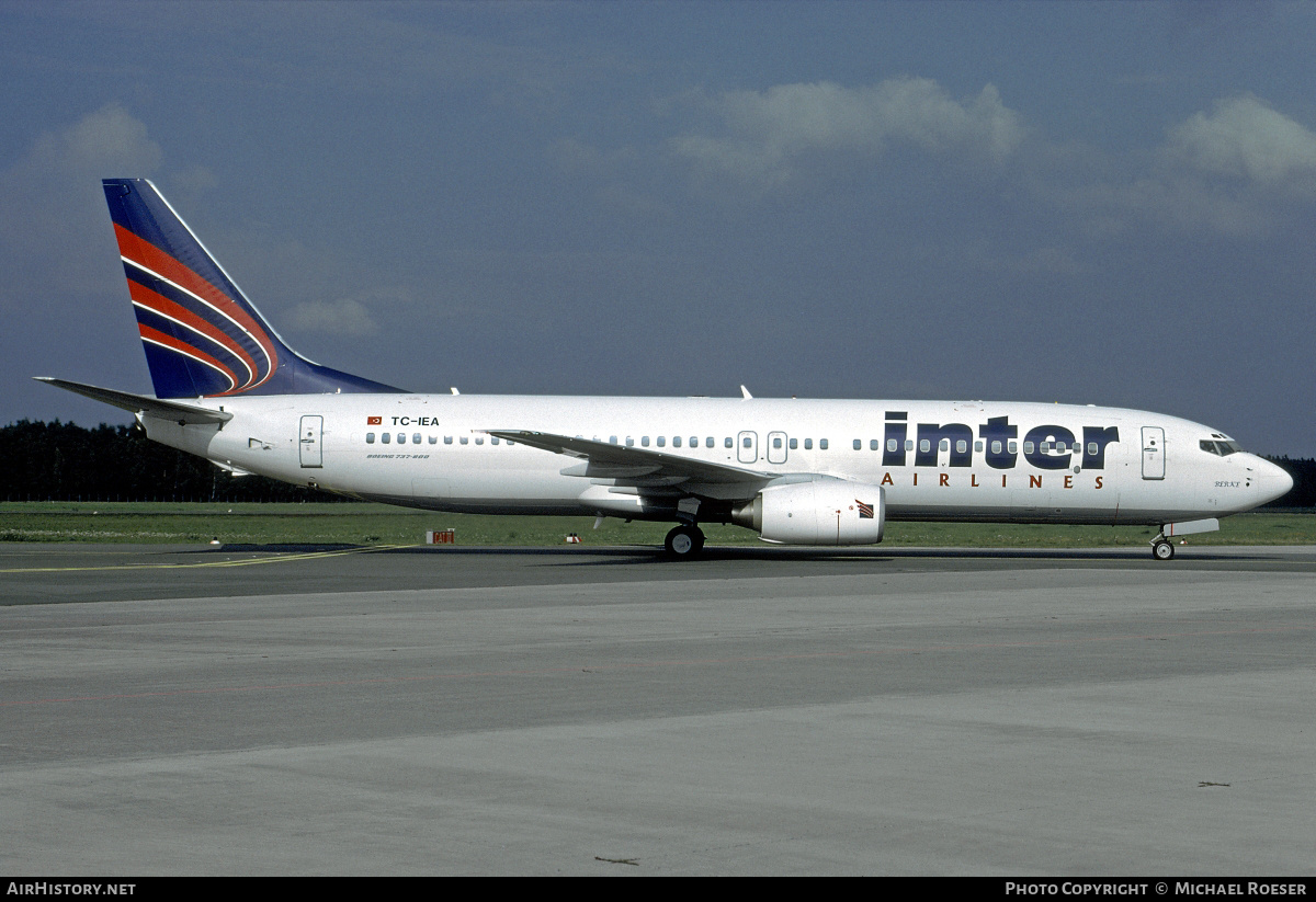 Aircraft Photo of TC-IEA | Boeing 737-8CX | Inter Airlines | AirHistory.net #349967