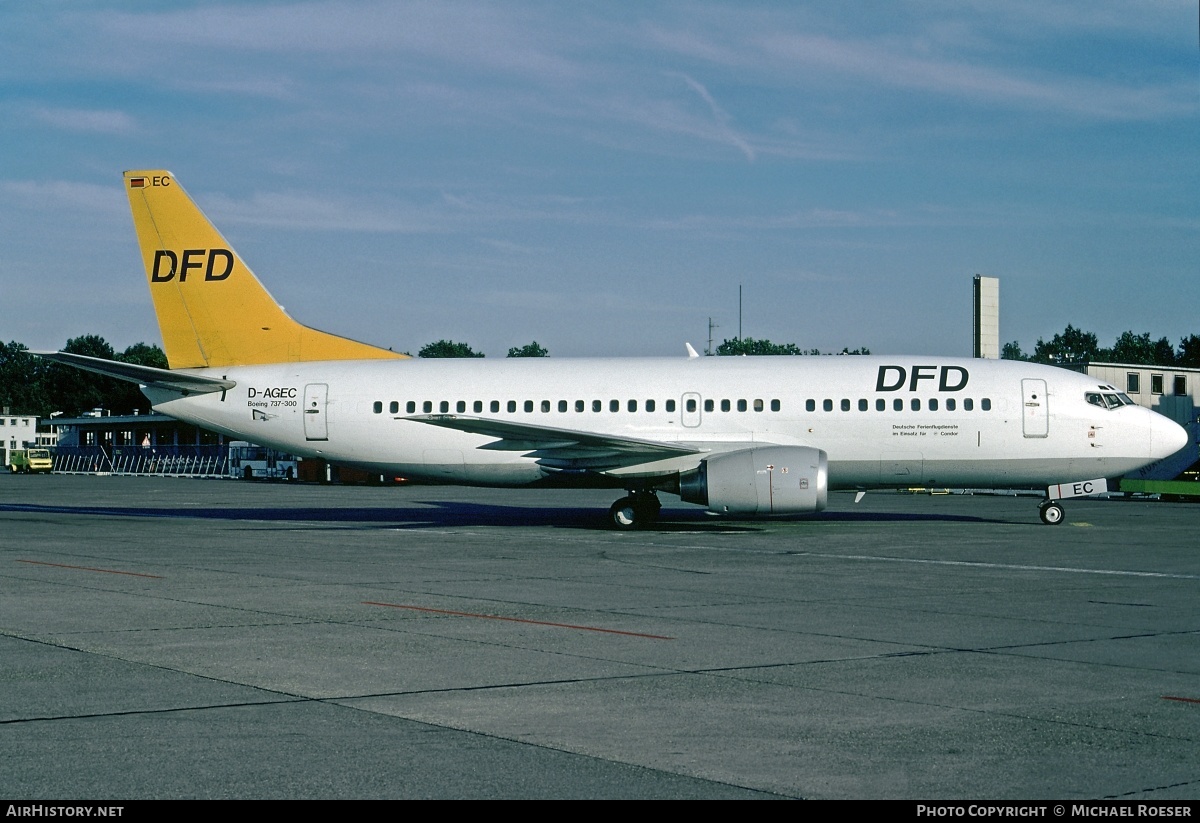 Aircraft Photo of D-AGEC | Boeing 737-35B | DFD - Deutsche Ferienflugdienste | AirHistory.net #350014