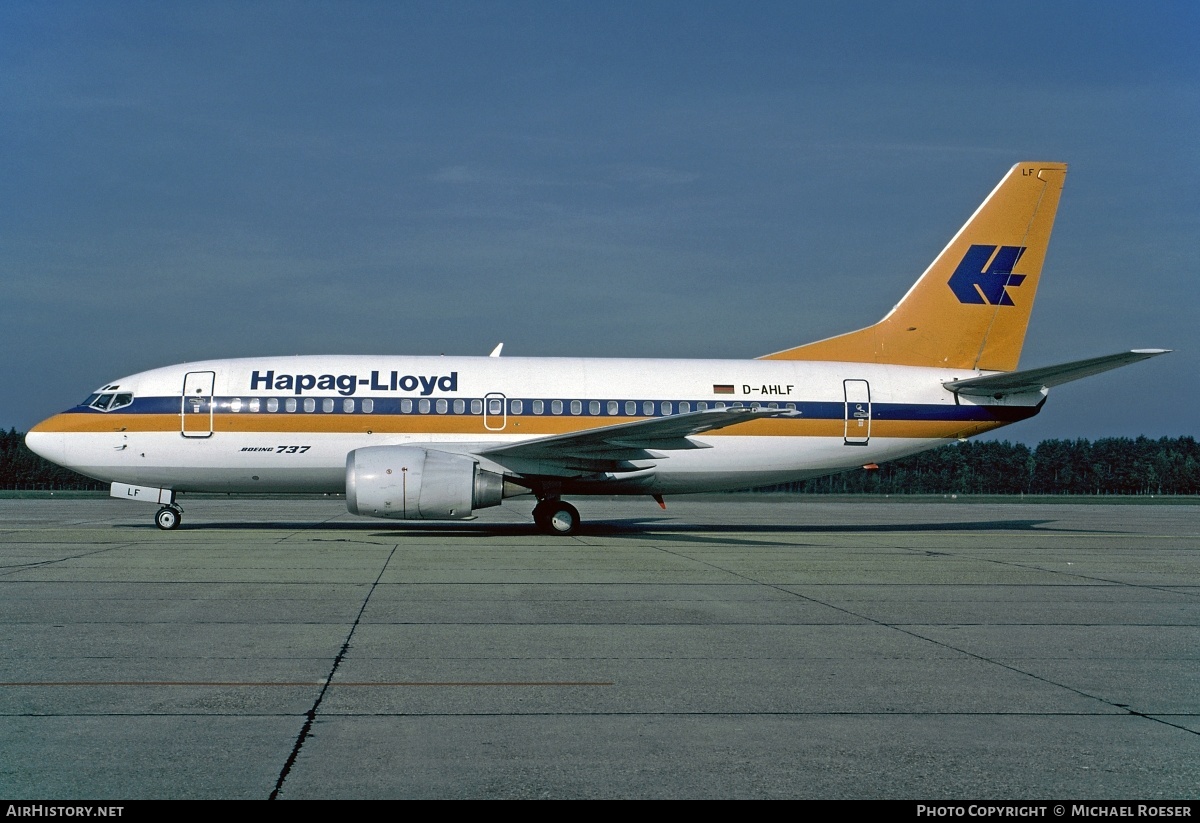 Aircraft Photo of D-AHLF | Boeing 737-5K5 | Hapag-Lloyd | AirHistory.net #350020
