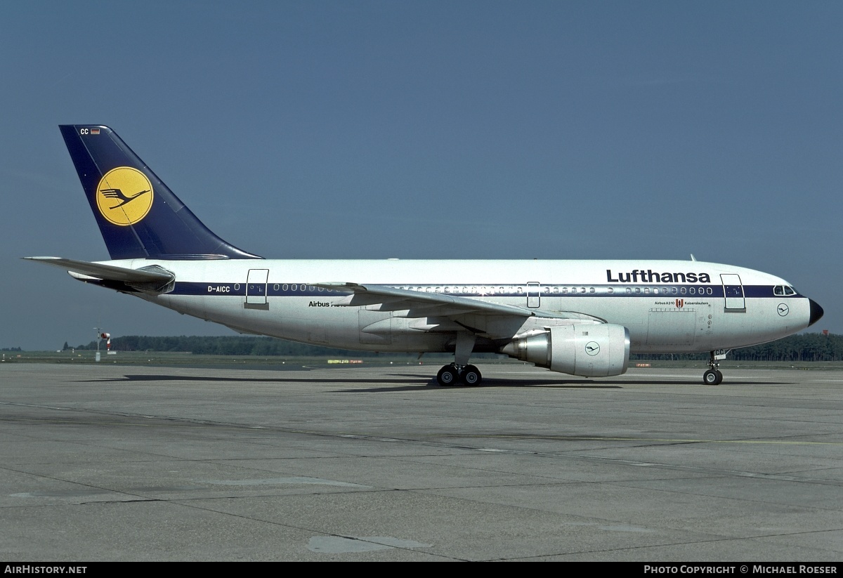 Aircraft Photo of D-AICC | Airbus A310-203 | Lufthansa | AirHistory.net #350034