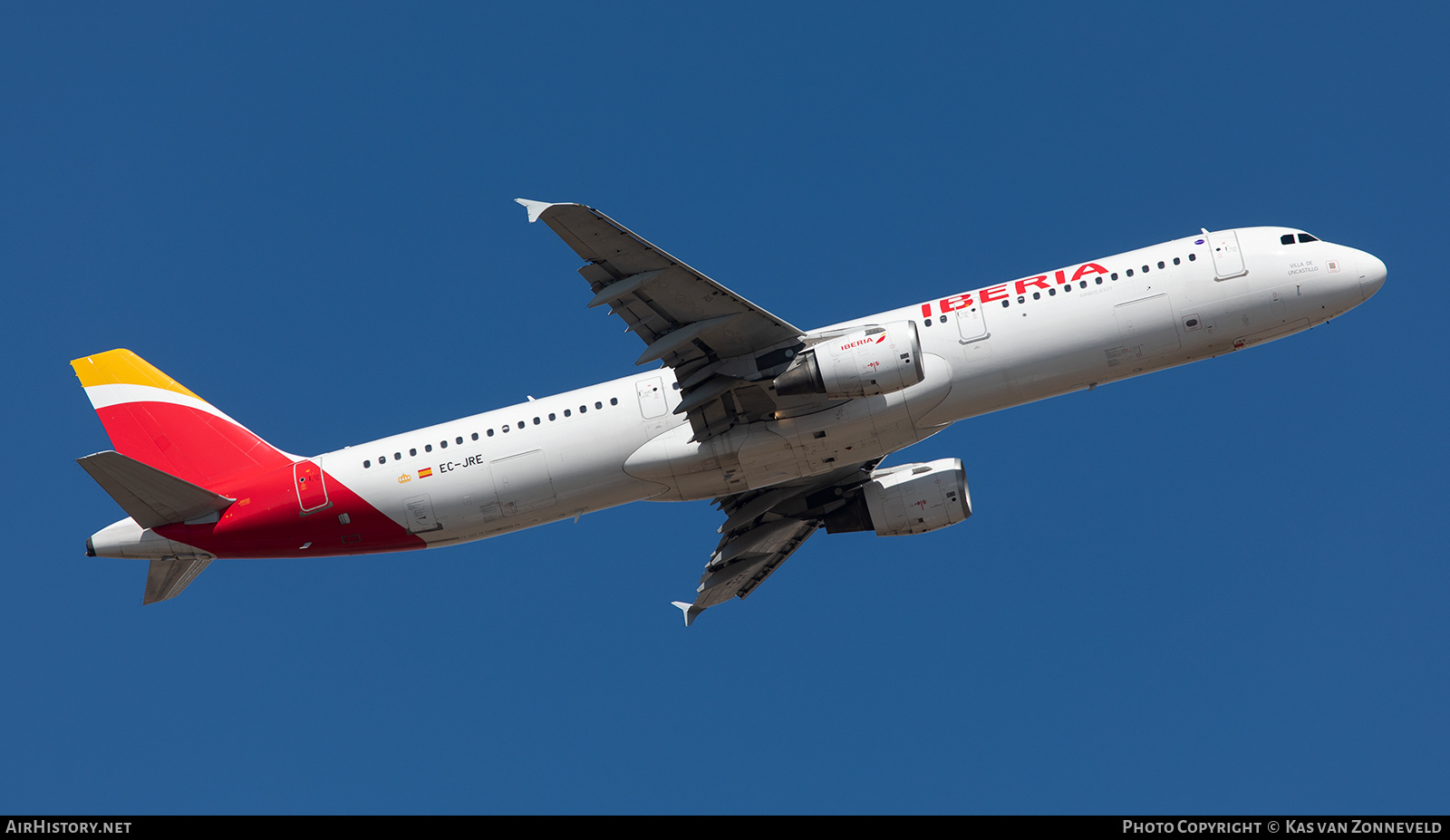 Aircraft Photo of EC-JRE | Airbus A321-212 | Iberia | AirHistory.net #350065