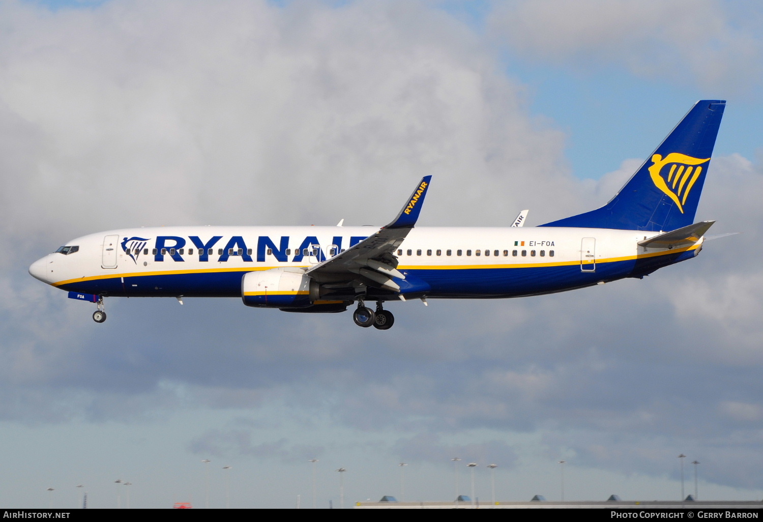Aircraft Photo of EI-FOA | Boeing 737-8AS | Ryanair | AirHistory.net #350132