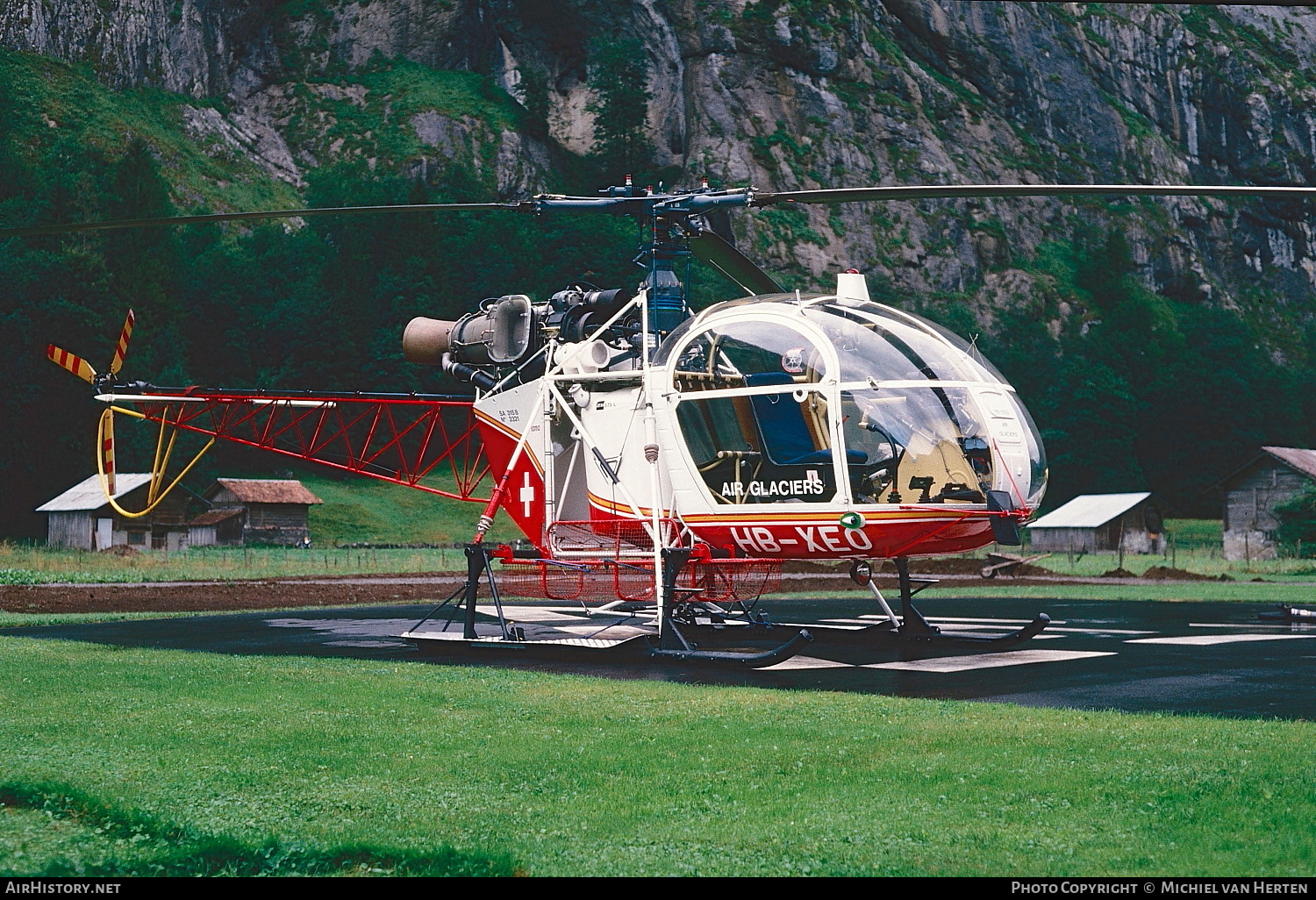 Aircraft Photo of HB-XEO | Aerospatiale SA-315B Lama | Air Glaciers | AirHistory.net #350151