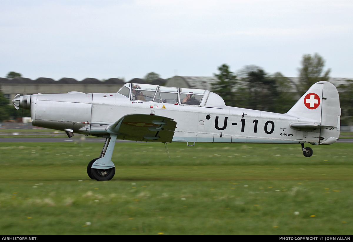 Aircraft Photo of G-PTWO / U-110 | Pilatus P-2-05 | Switzerland - Air Force | AirHistory.net #350161
