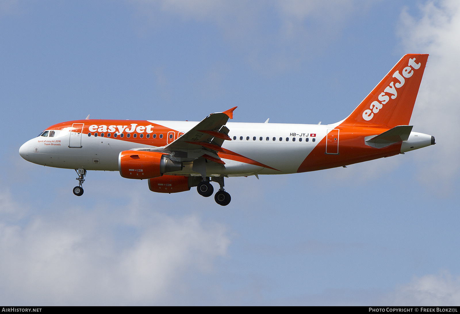 Aircraft Photo of HB-JYJ | Airbus A319-111 | EasyJet | AirHistory.net #350207