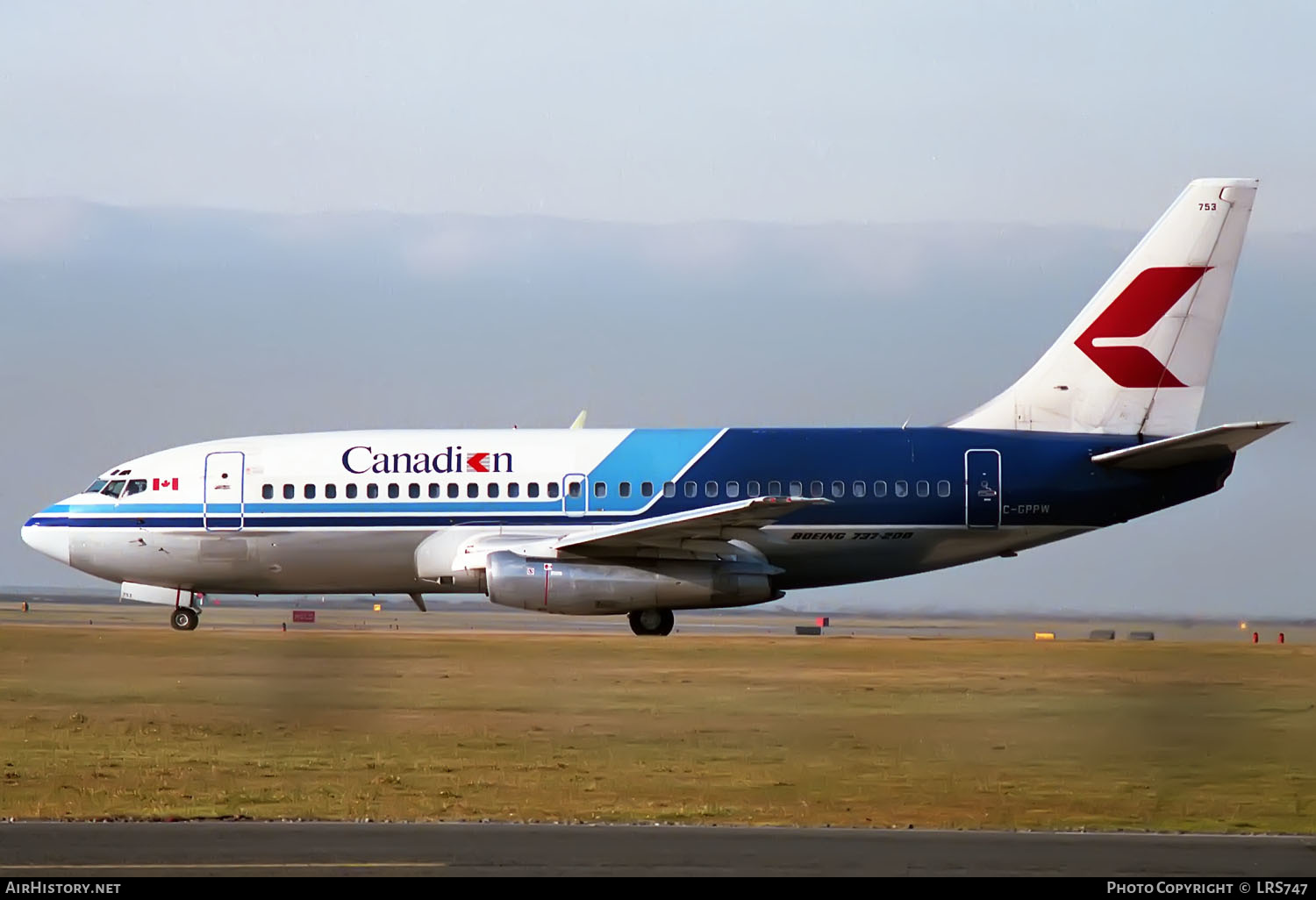 Aircraft Photo of C-GPPW | Boeing 737-275/Adv | Canadian Airlines | AirHistory.net #350277