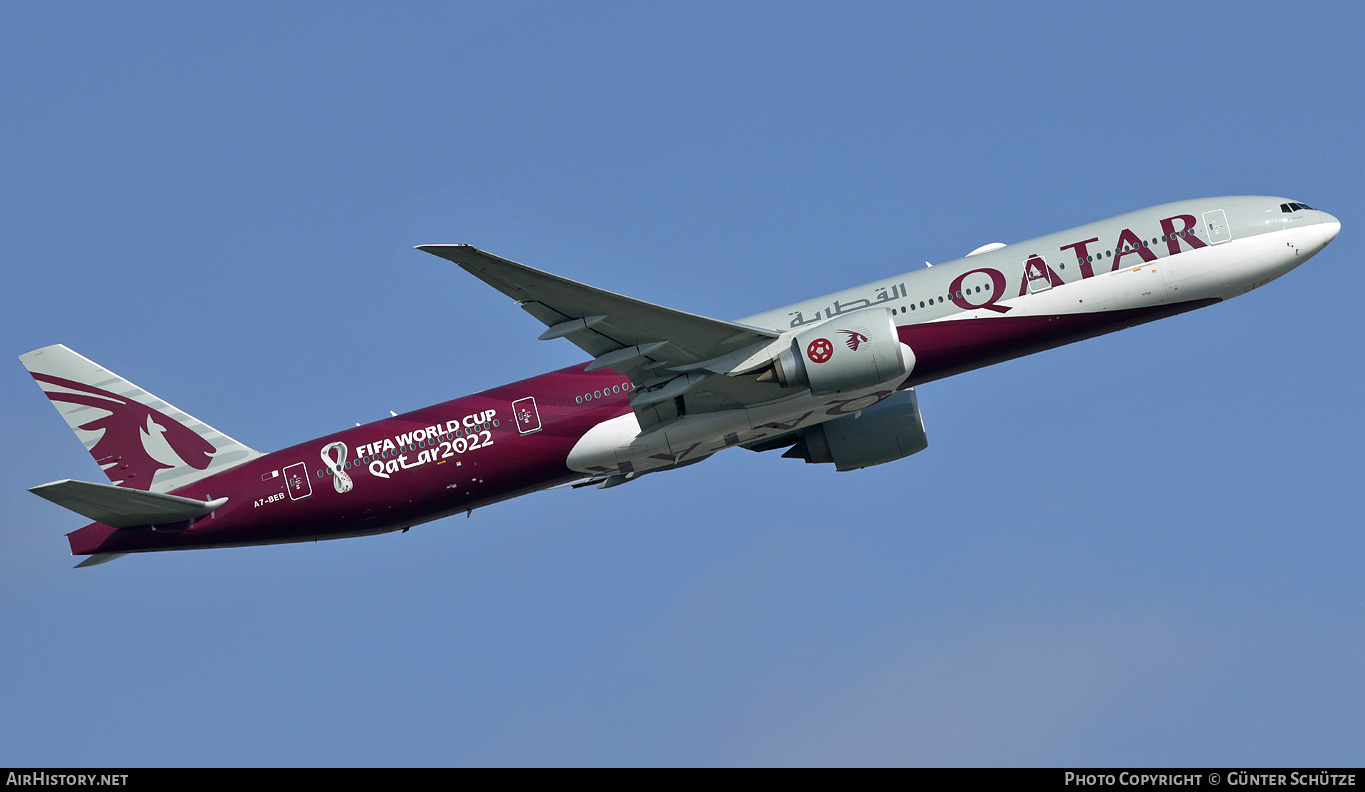 Aircraft Photo of A7-BEB | Boeing 777-3DZ/ER | Qatar Airways | AirHistory.net #350288