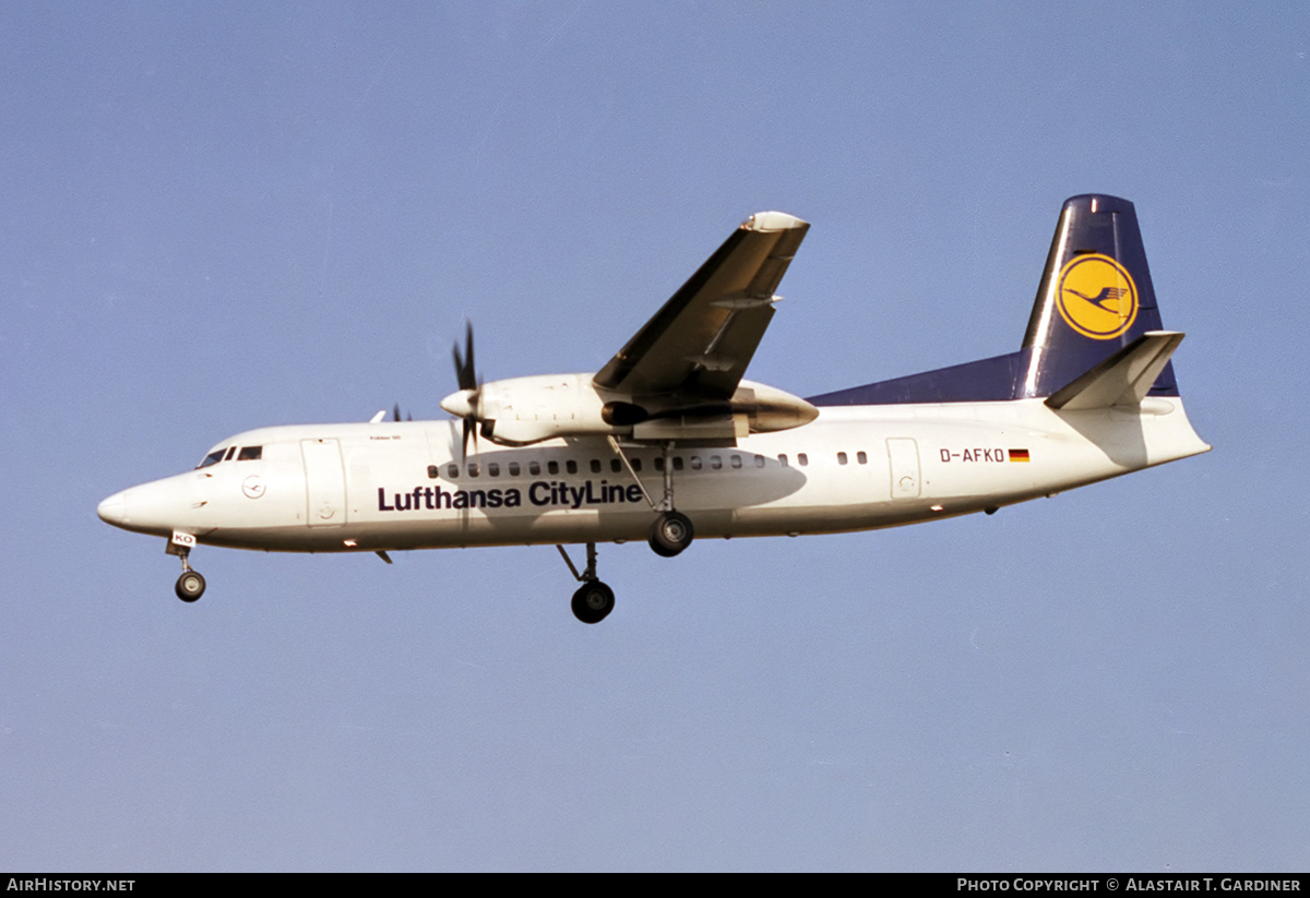Aircraft Photo of D-AFKO | Fokker 50 | Lufthansa CityLine | AirHistory.net #350303