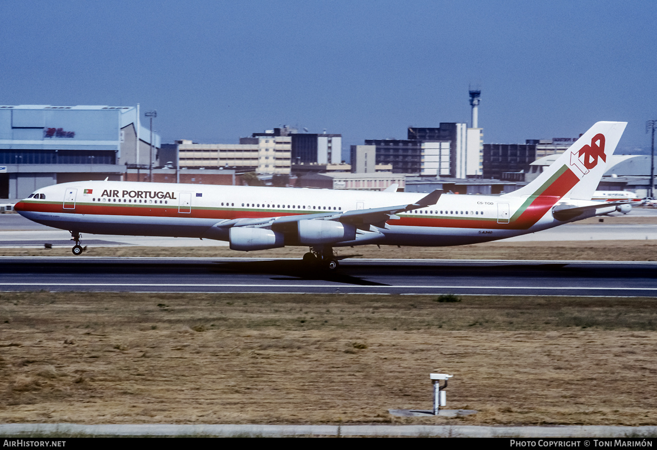 Aircraft Photo of CS-TOD | Airbus A340-312 | TAP Air Portugal | AirHistory.net #350308