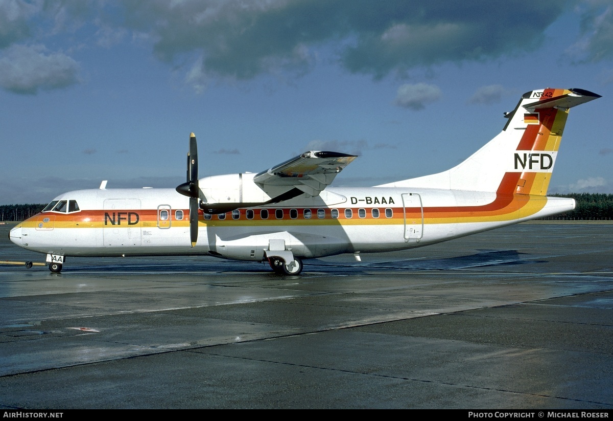 Aircraft Photo of D-BAAA | ATR ATR-42-300 | NFD - Nürnberger Flugdienst | AirHistory.net #350346