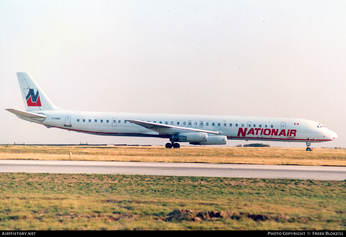 Aircraft Photo of C-GQBA | McDonnell Douglas DC-8-63 | Nationair | AirHistory.net #350363