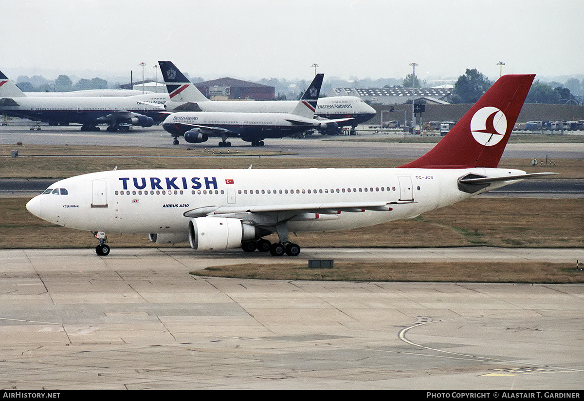 Aircraft Photo of TC-JCS | Airbus A310-203 | Turkish Airlines | AirHistory.net #350373