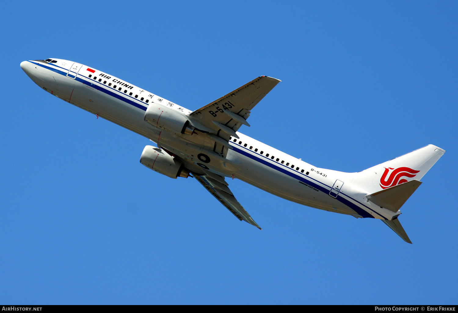 Aircraft Photo of B-5431 | Boeing 737-86N | Air China | AirHistory.net #350379