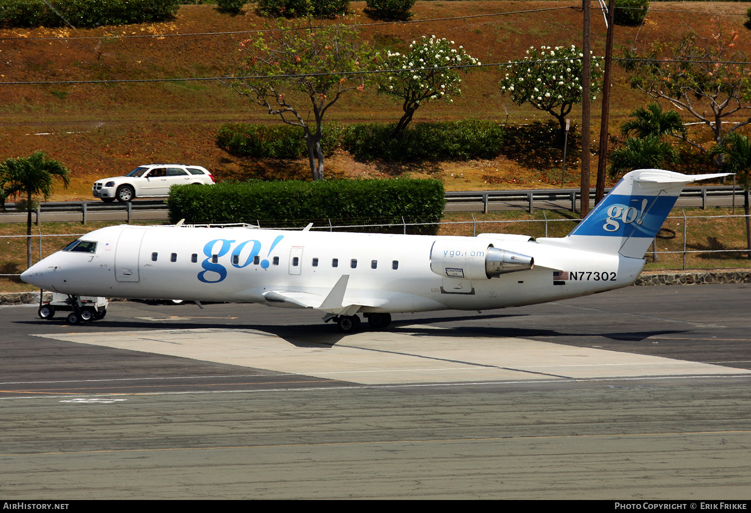 Aircraft Photo of N77302 | Bombardier CRJ-200LR (CL-600-2B19) | Go! | AirHistory.net #350402