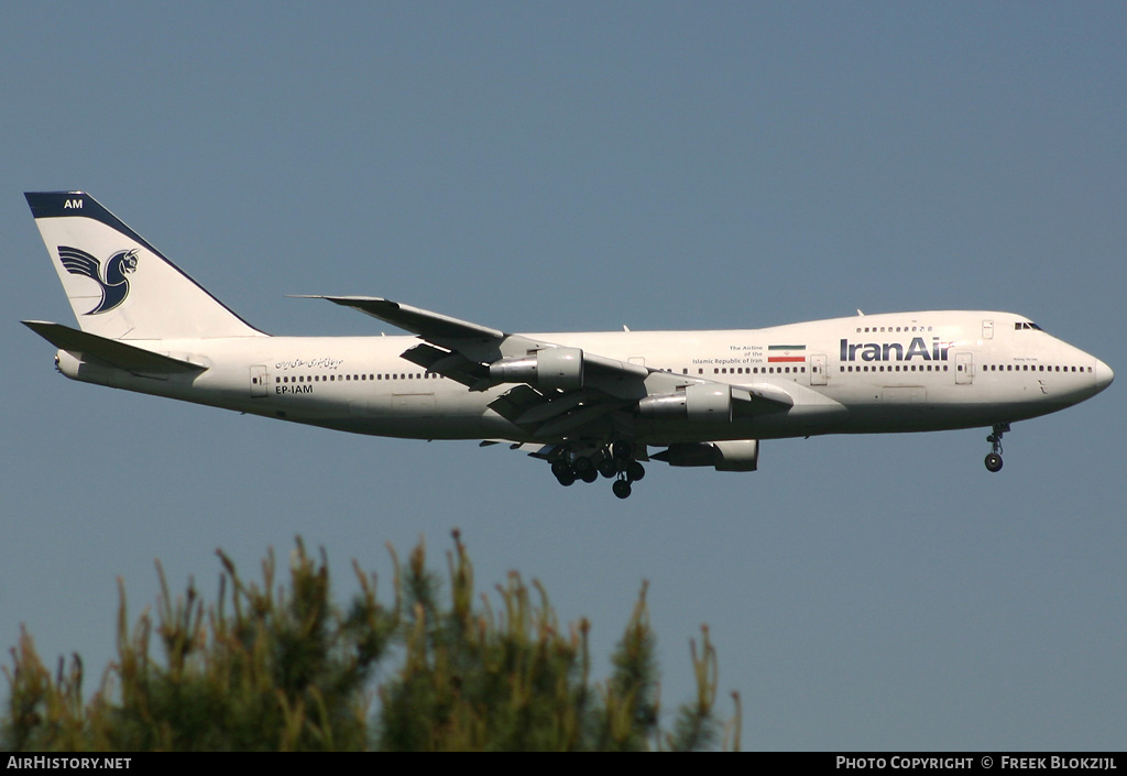 Aircraft Photo of EP-IAM | Boeing 747-186B | Iran Air | AirHistory.net #350411