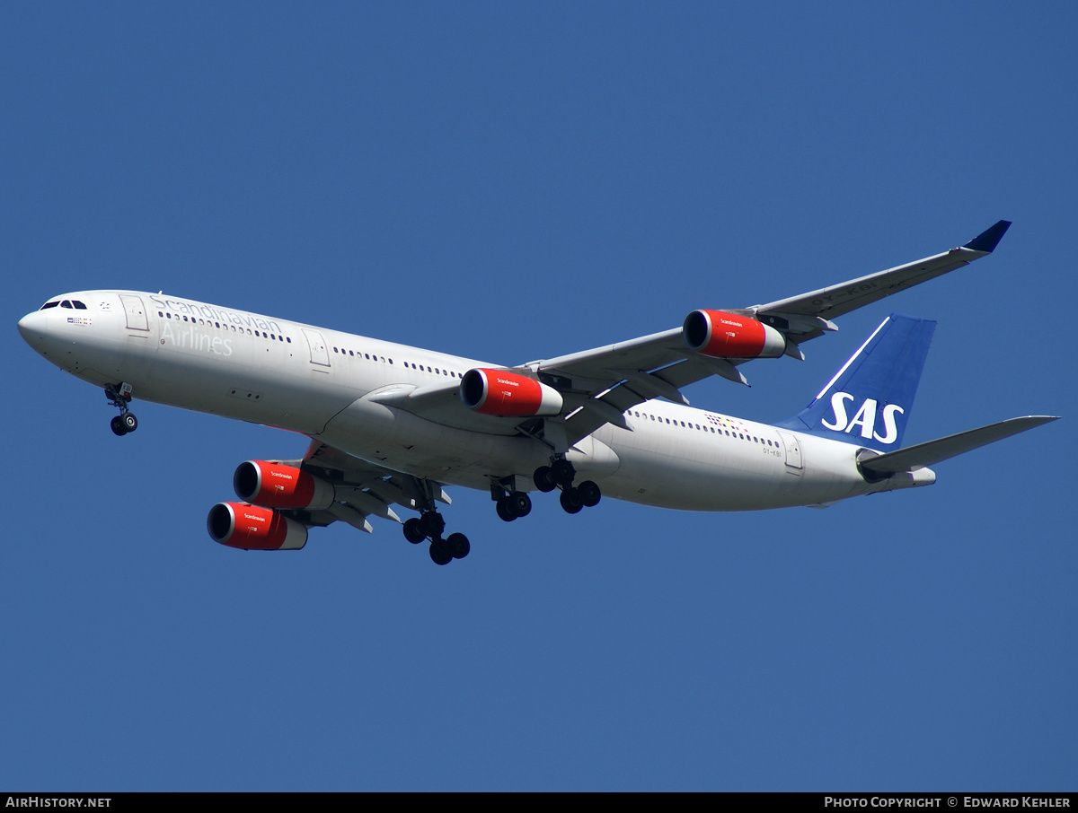Aircraft Photo of OY-KBI | Airbus A340-313 | Scandinavian Airlines - SAS | AirHistory.net #350488
