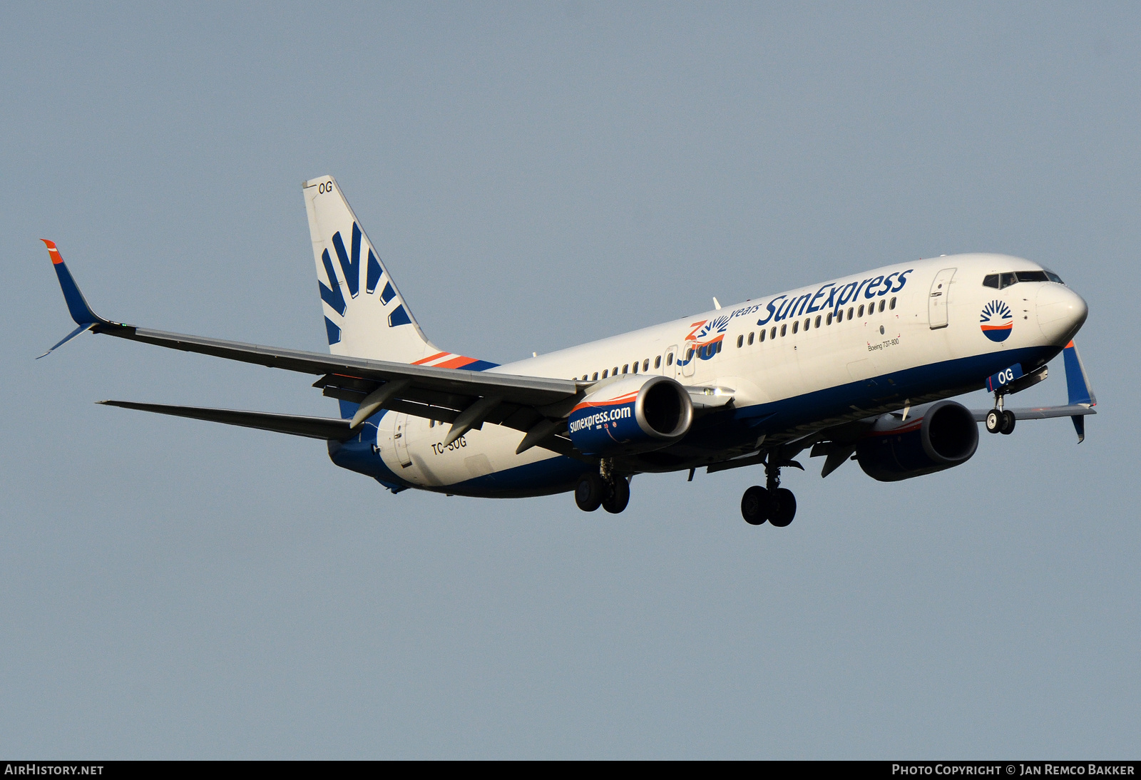Aircraft Photo of TC-SOG | Boeing 737-800 | SunExpress | AirHistory.net #350493