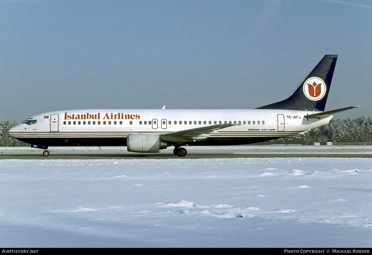 Aircraft Photo of TC-AGA | Boeing 737-4Y0 | Istanbul Airlines | AirHistory.net #350508