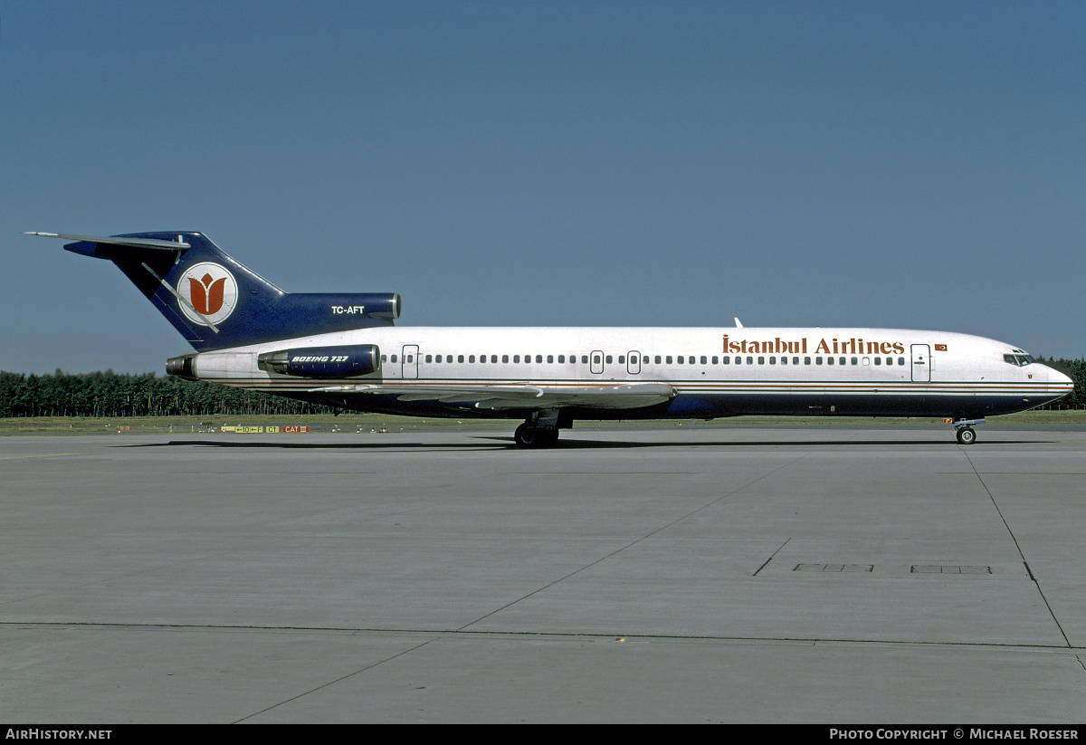 Aircraft Photo of TC-AFT | Boeing 727-230/Adv | Istanbul Airlines | AirHistory.net #350512