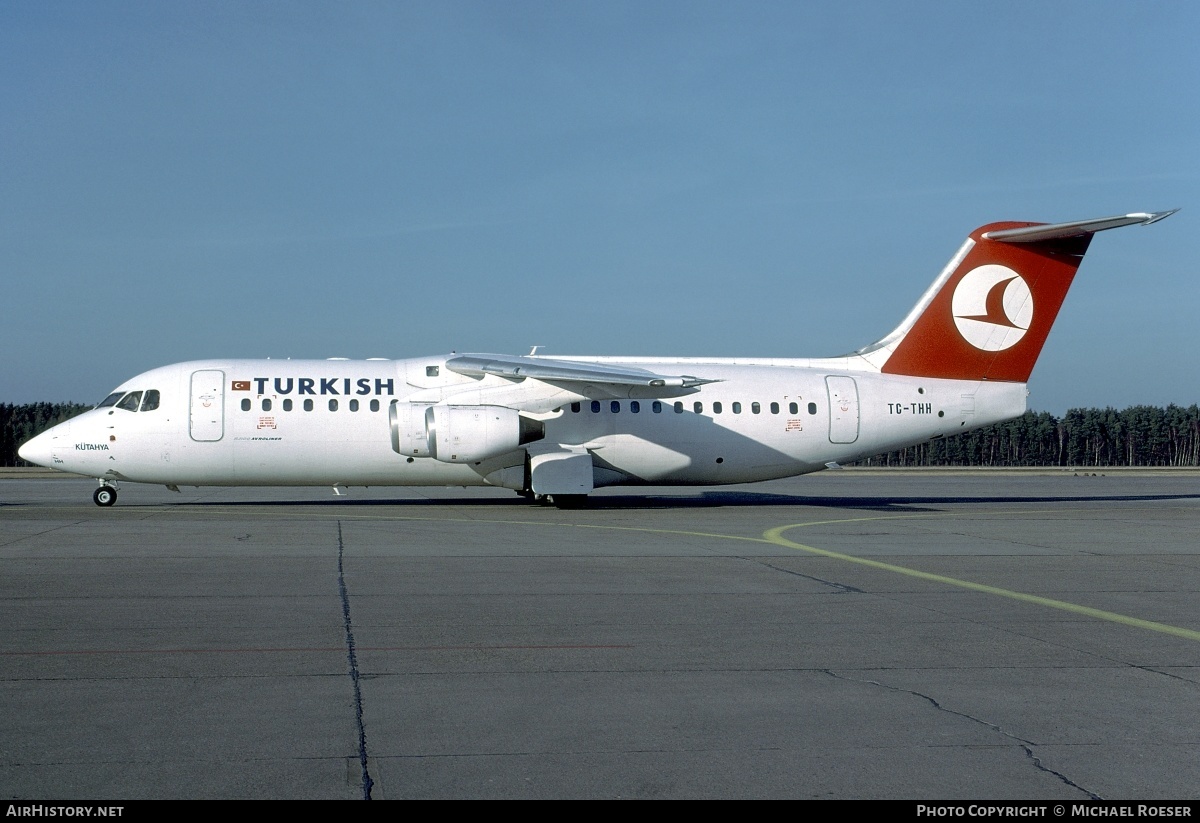 Aircraft Photo of TC-THH | British Aerospace Avro 146-RJ100 | Turkish Airlines | AirHistory.net #350516