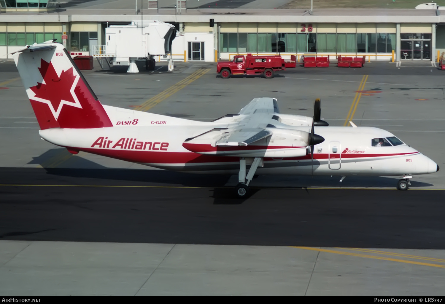 Aircraft Photo of C-GJSV | De Havilland Canada DHC-8-102 Dash 8 | Air Alliance | AirHistory.net #350533