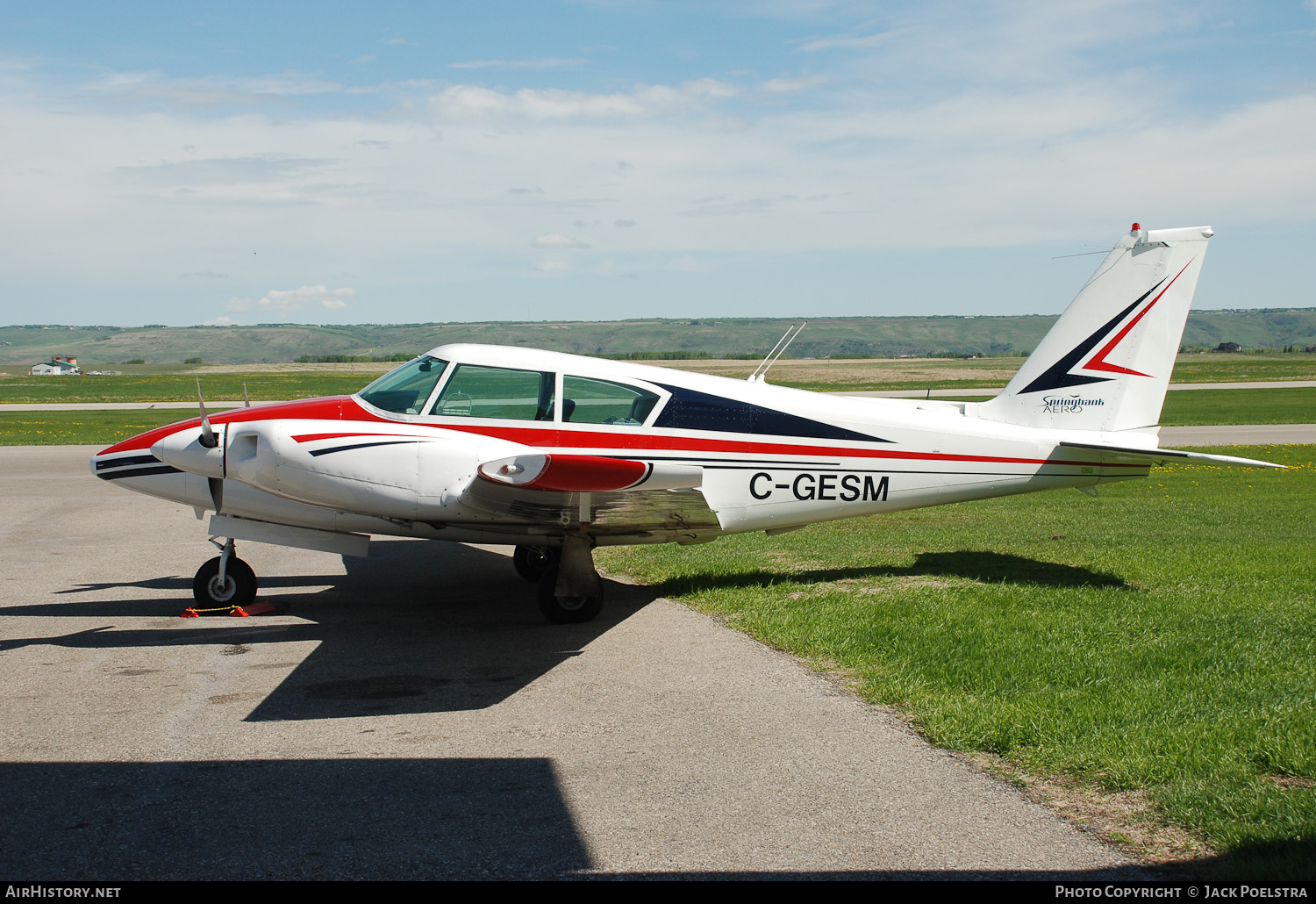 Aircraft Photo of C-GESM | Piper PA-30-160 Twin Comanche | Springbank Aero Flight Training | AirHistory.net #350556