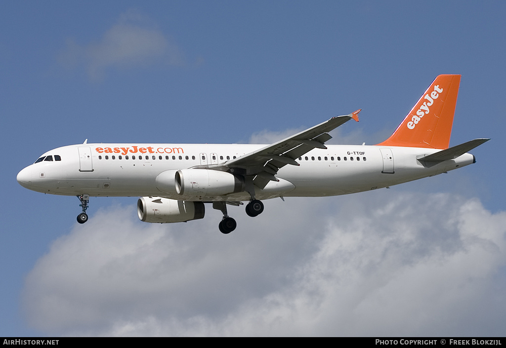 Aircraft Photo of G-TTOF | Airbus A320-232 | EasyJet | AirHistory.net #350559