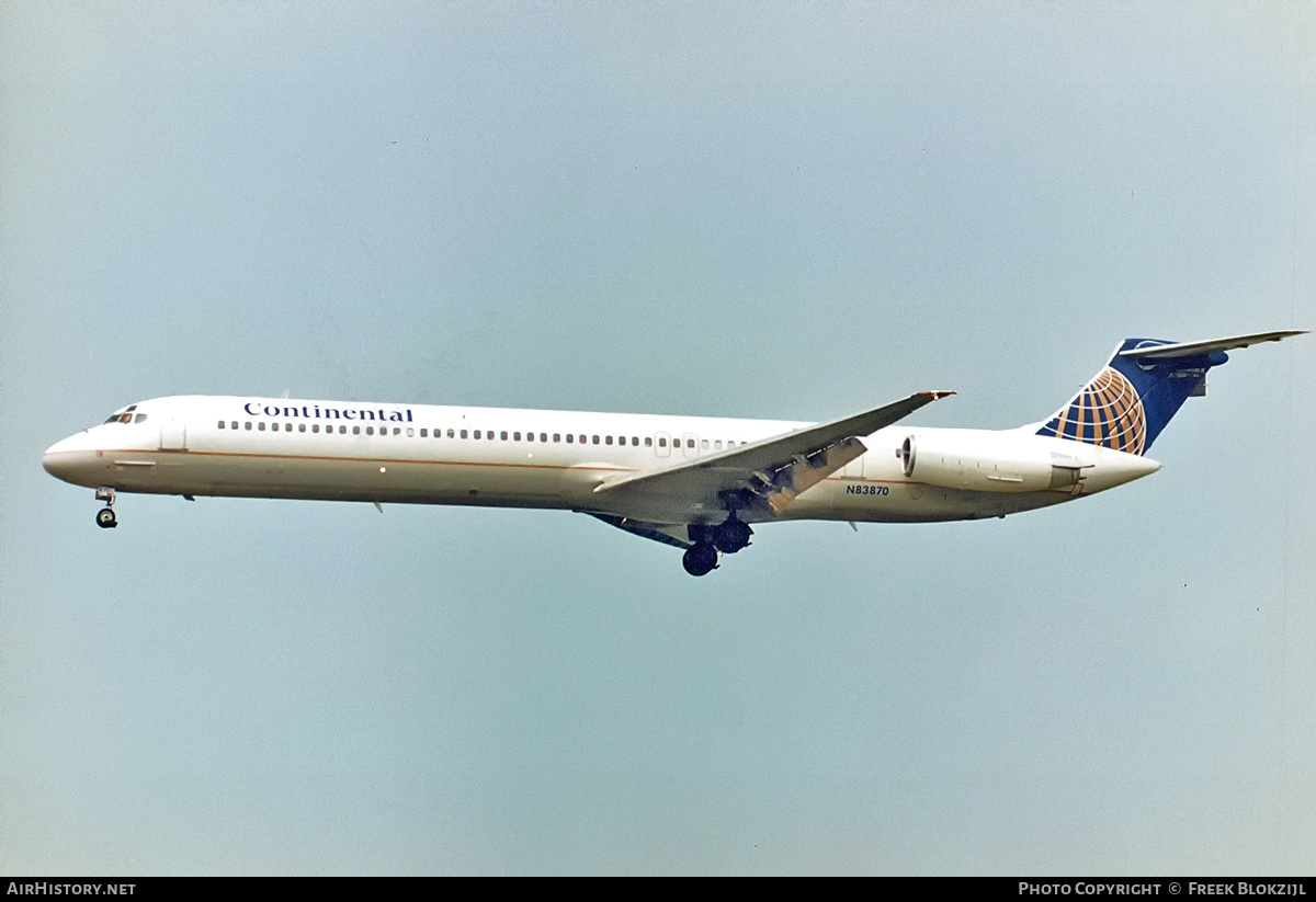 Aircraft Photo of N83870 | McDonnell Douglas MD-82 (DC-9-82) | Continental Airlines | AirHistory.net #350592