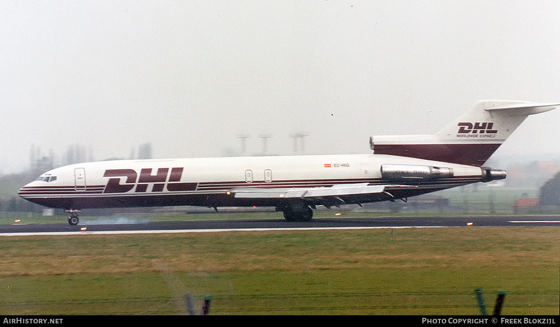 Aircraft Photo of EC-HIG | Boeing 727-277/Adv(F) | DHL Worldwide Express | AirHistory.net #350595