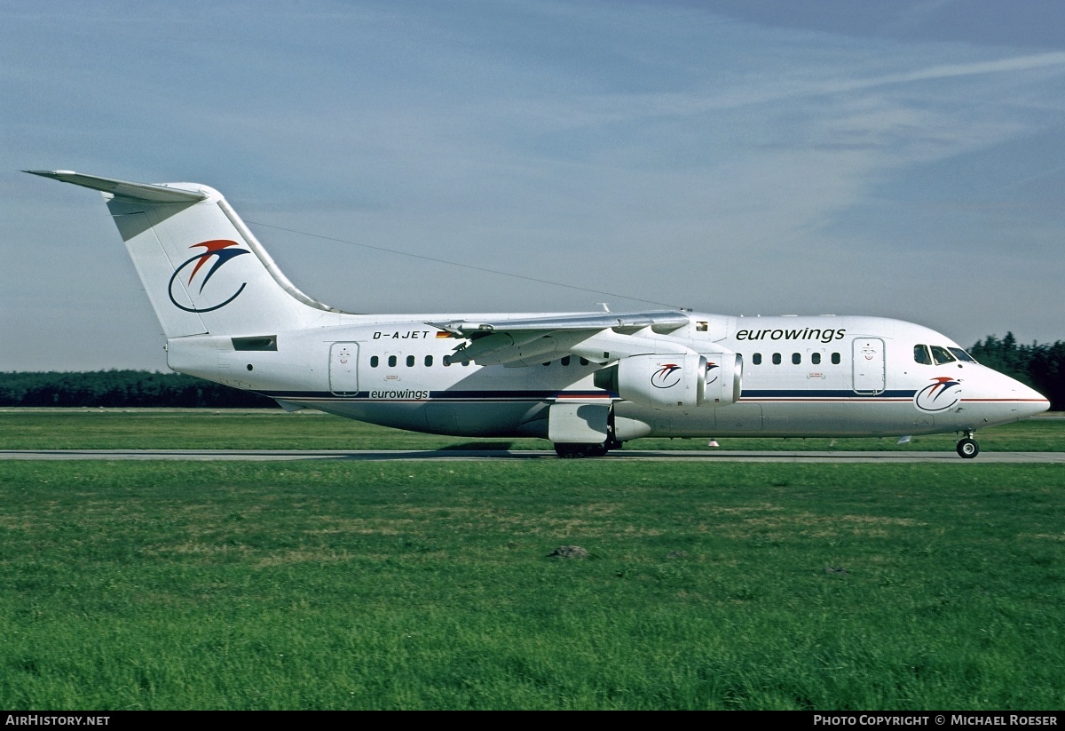 Aircraft Photo of D-AJET | British Aerospace BAe-146-200 | Eurowings | AirHistory.net #350598