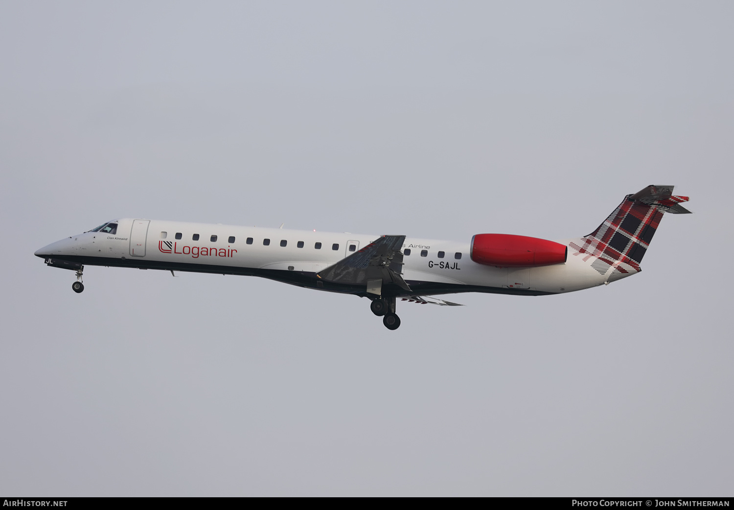 Aircraft Photo of G-SAJL | Embraer ERJ-145EP (EMB-145EP) | Loganair | AirHistory.net #350603