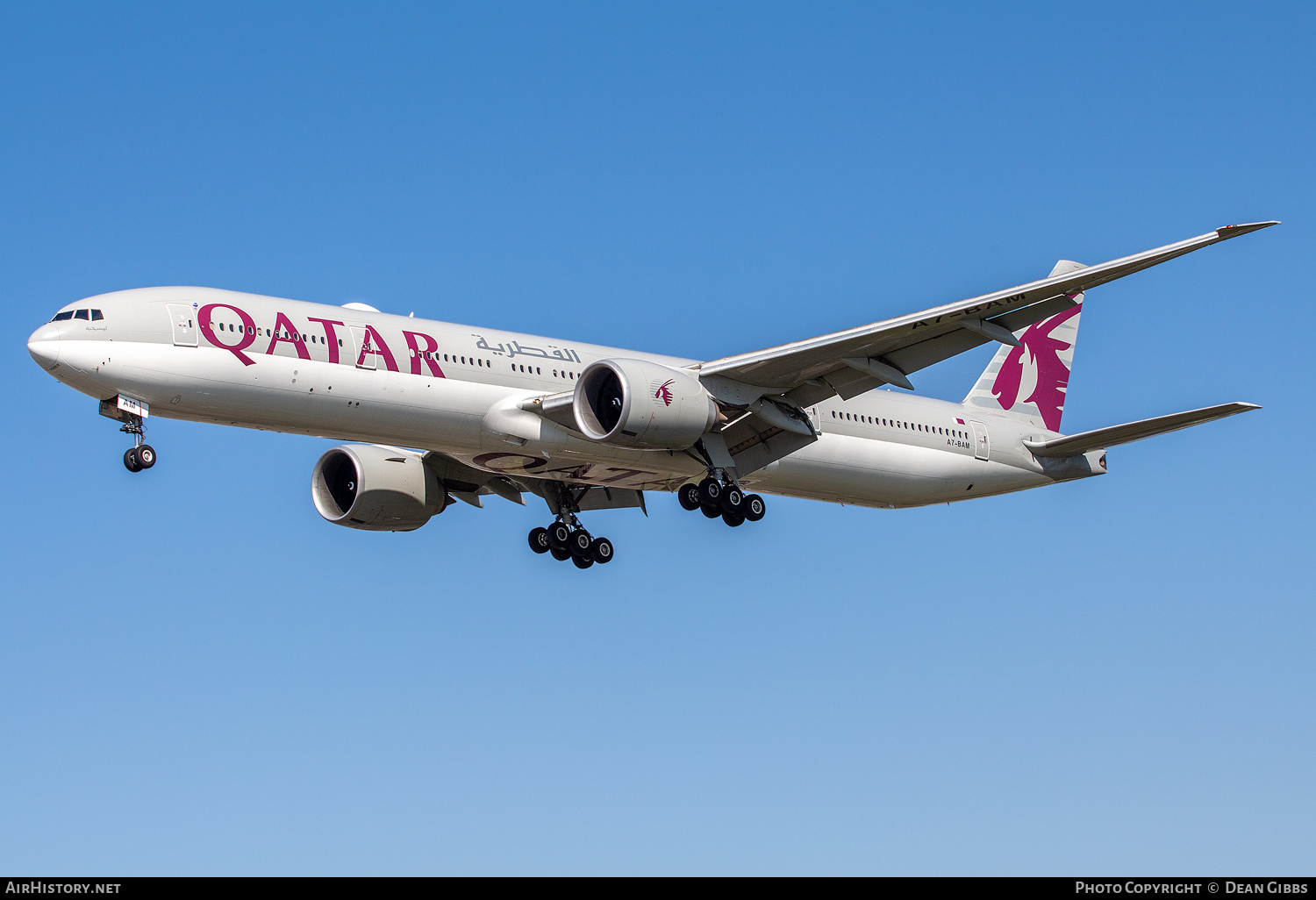 Aircraft Photo of A7-BAM | Boeing 777-3DZ/ER | Qatar Airways | AirHistory.net #350610