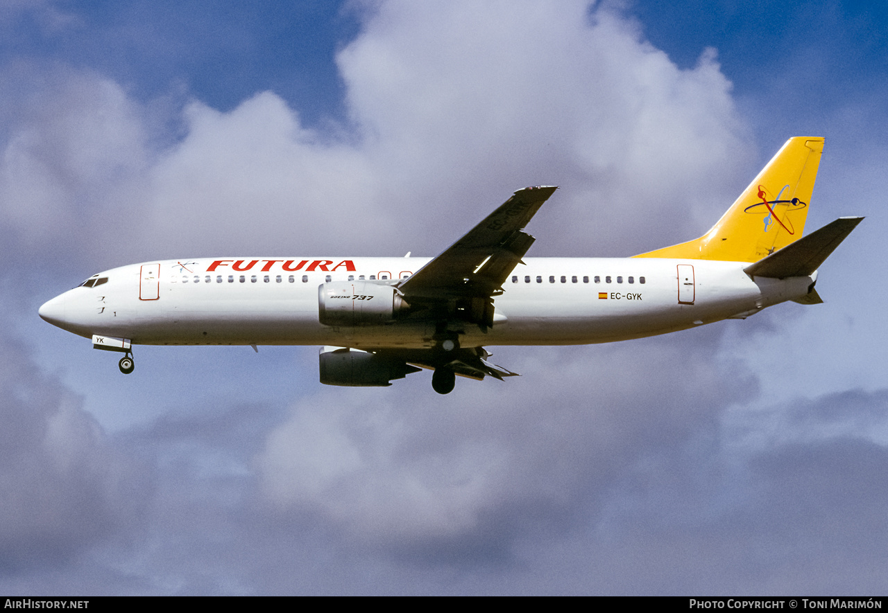 Aircraft Photo of EC-GYK | Boeing 737-4Y0 | Futura International Airways | AirHistory.net #350629