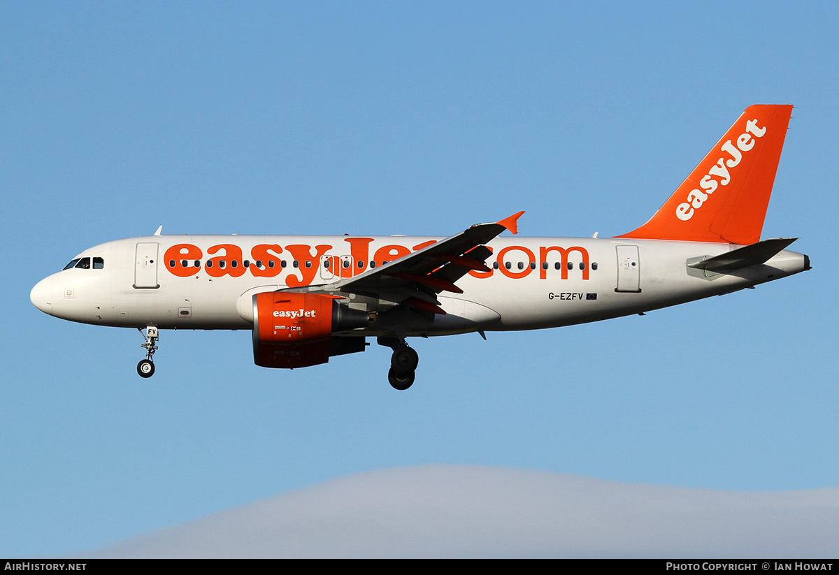 Aircraft Photo of G-EZFV | Airbus A319-111 | EasyJet | AirHistory.net #350633