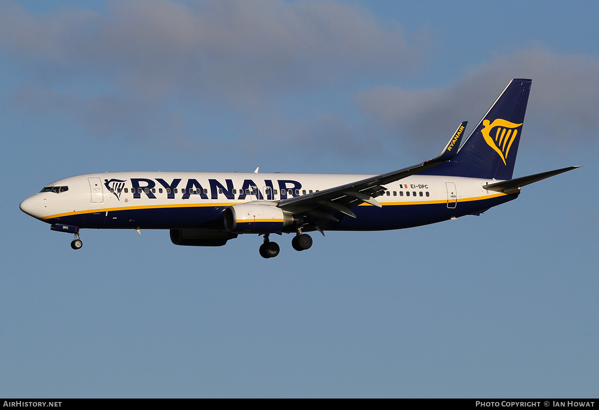 Aircraft Photo of EI-DPC | Boeing 737-8AS | Ryanair | AirHistory.net #350634