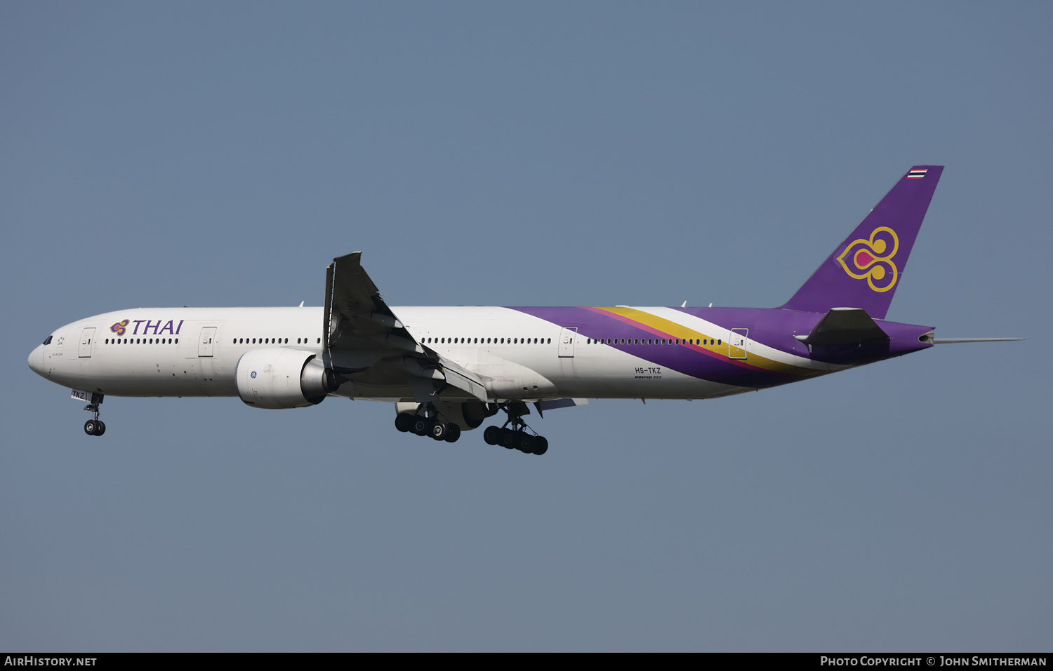 Aircraft Photo of HS-TKZ | Boeing 777-3D7/ER | Thai Airways International | AirHistory.net #350692