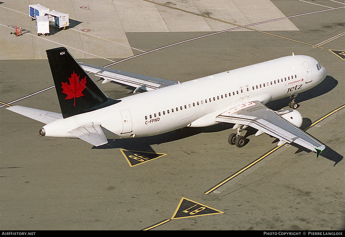 Aircraft Photo of C-FPWD | Airbus A320-211 | Air Canada Jetz | AirHistory.net #350741