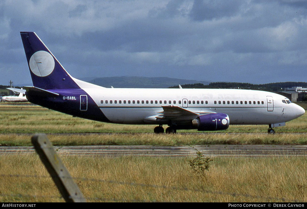 Aircraft Photo of G-OABL | Boeing 737-33A | AB Airlines | AirHistory.net #350792