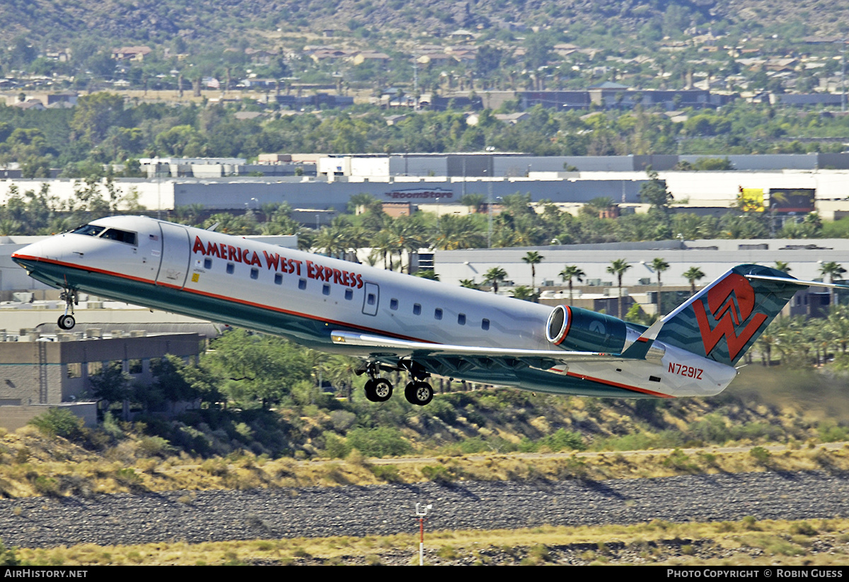 Aircraft Photo of N7291Z | Bombardier CRJ-200LR (CL-600-2B19) | America West Express | AirHistory.net #350808