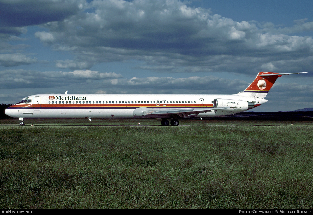 Aircraft Photo of I-SMEL | McDonnell Douglas MD-82 (DC-9-82) | Meridiana | AirHistory.net #350819