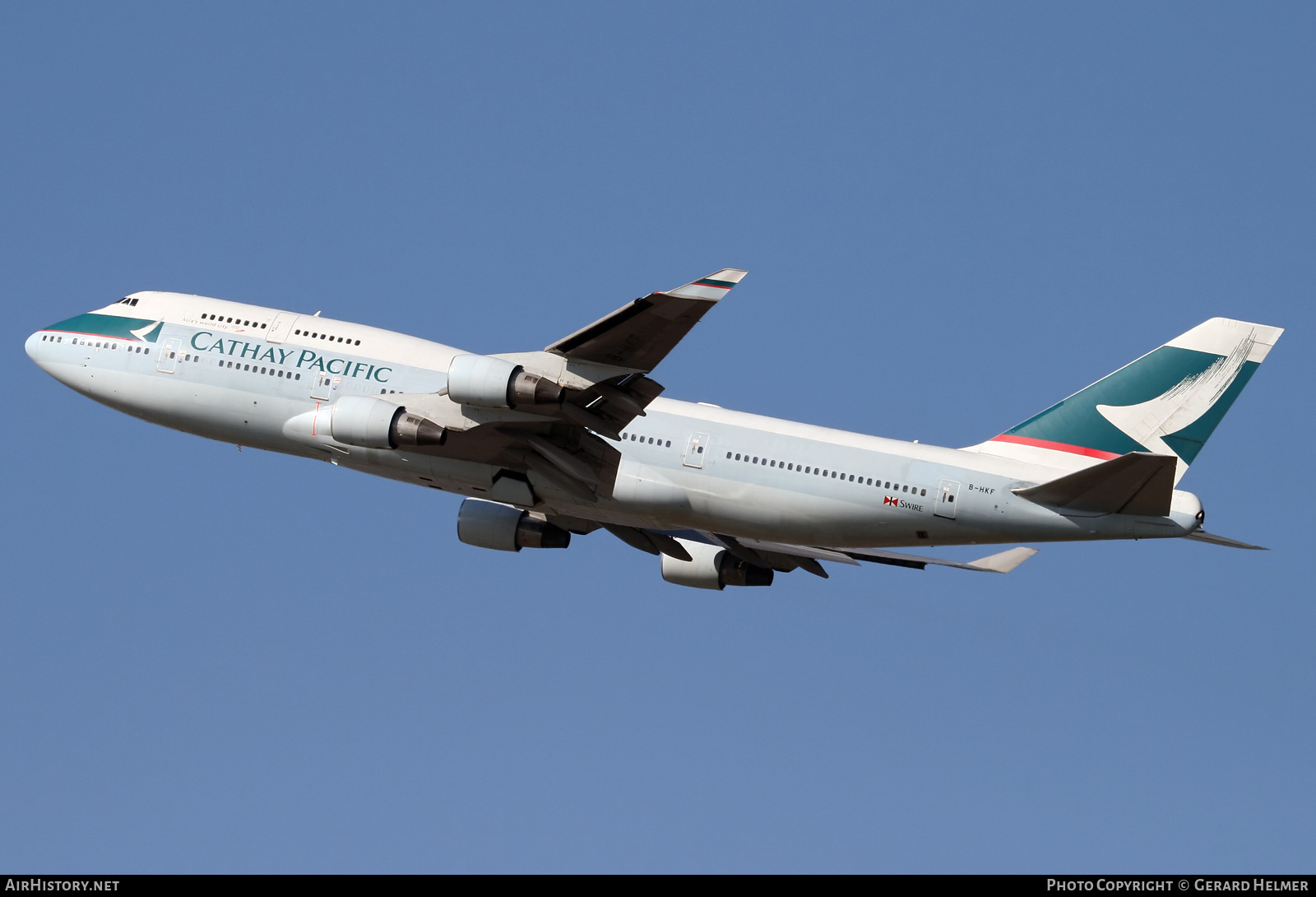 Aircraft Photo of B-HKF | Boeing 747-412 | Cathay Pacific Airways | AirHistory.net #350838